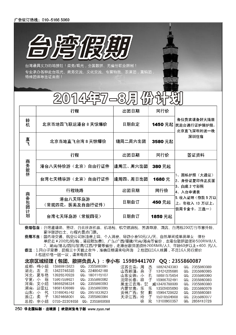 250台湾一手地接社