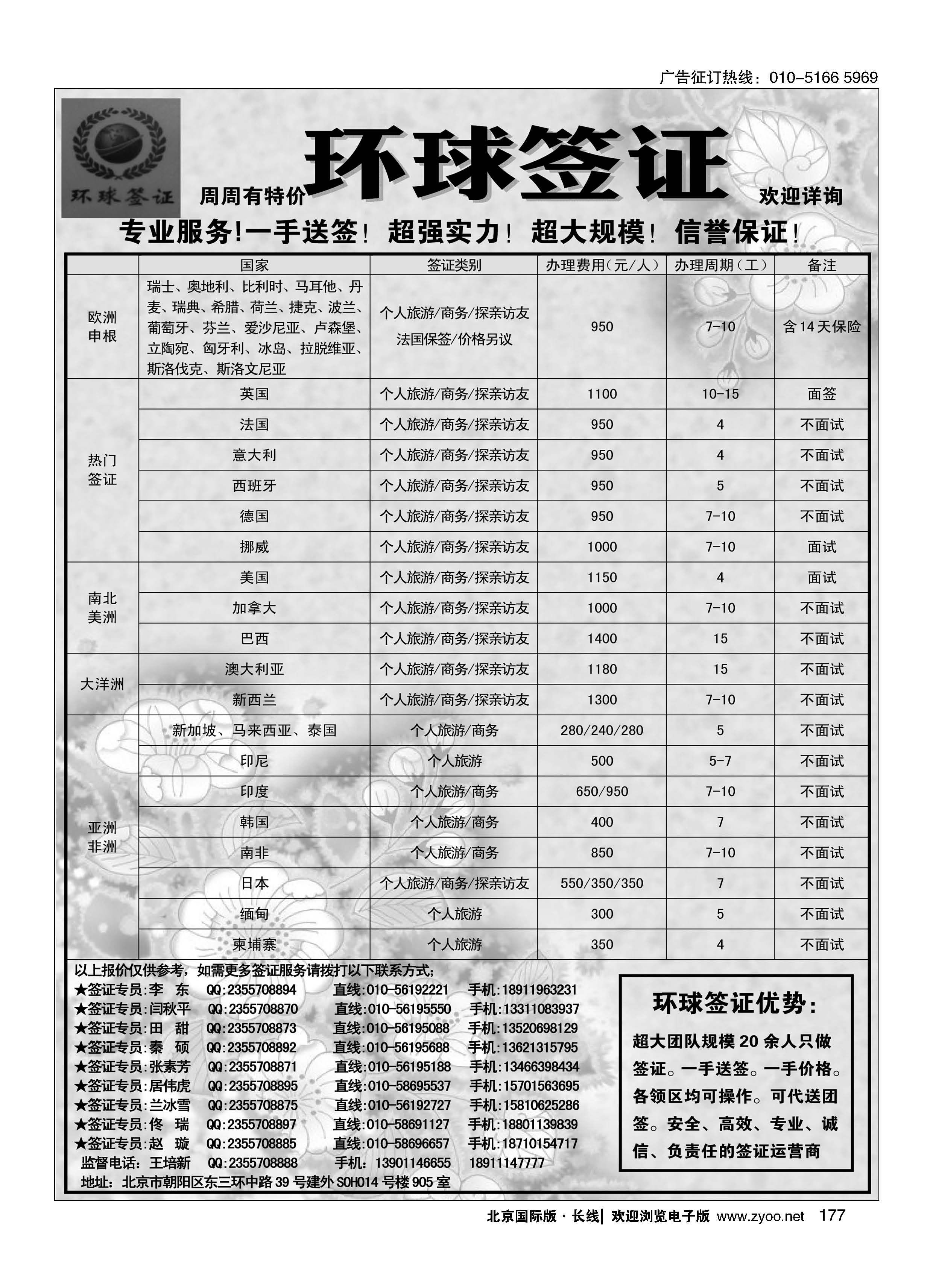 177环球签证
