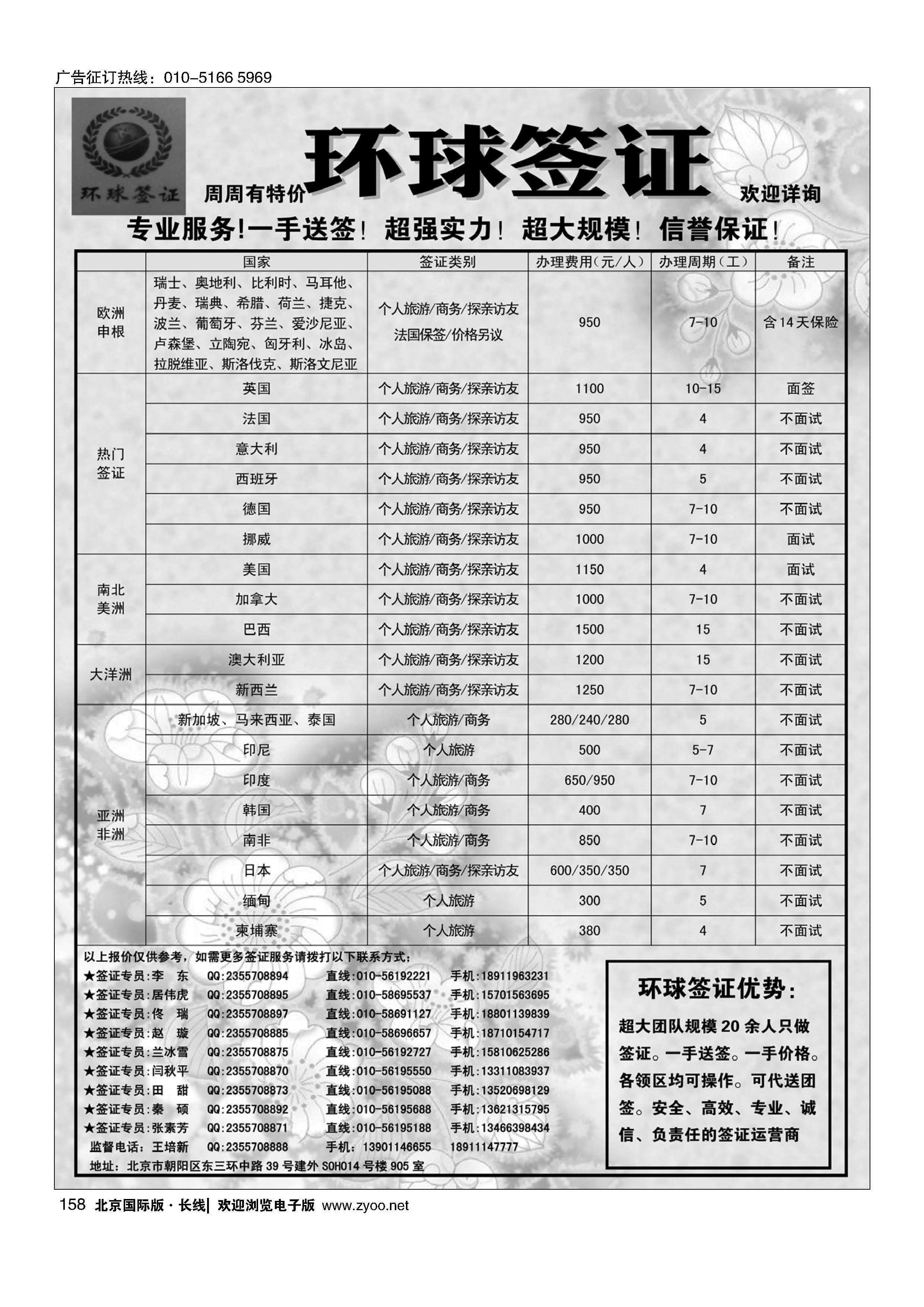 158环球签证