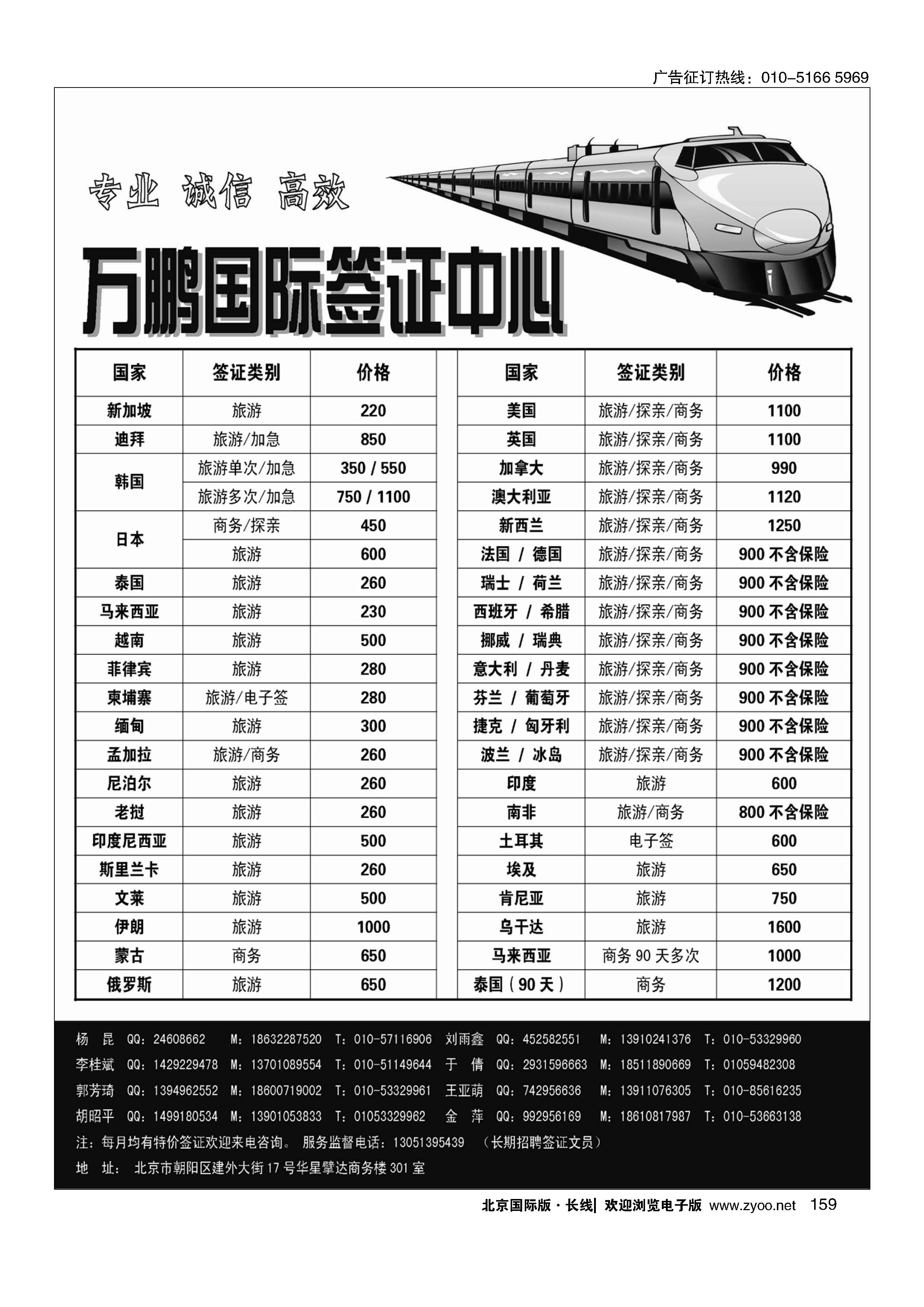 159万鹏国际签证中心