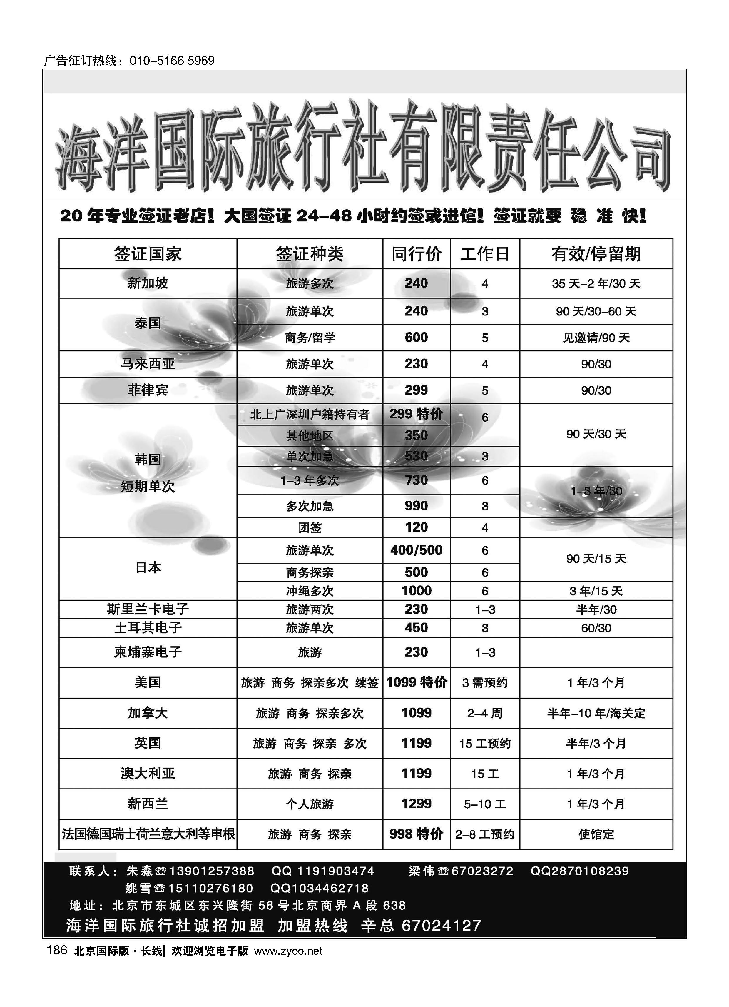 186海洋国旅签证