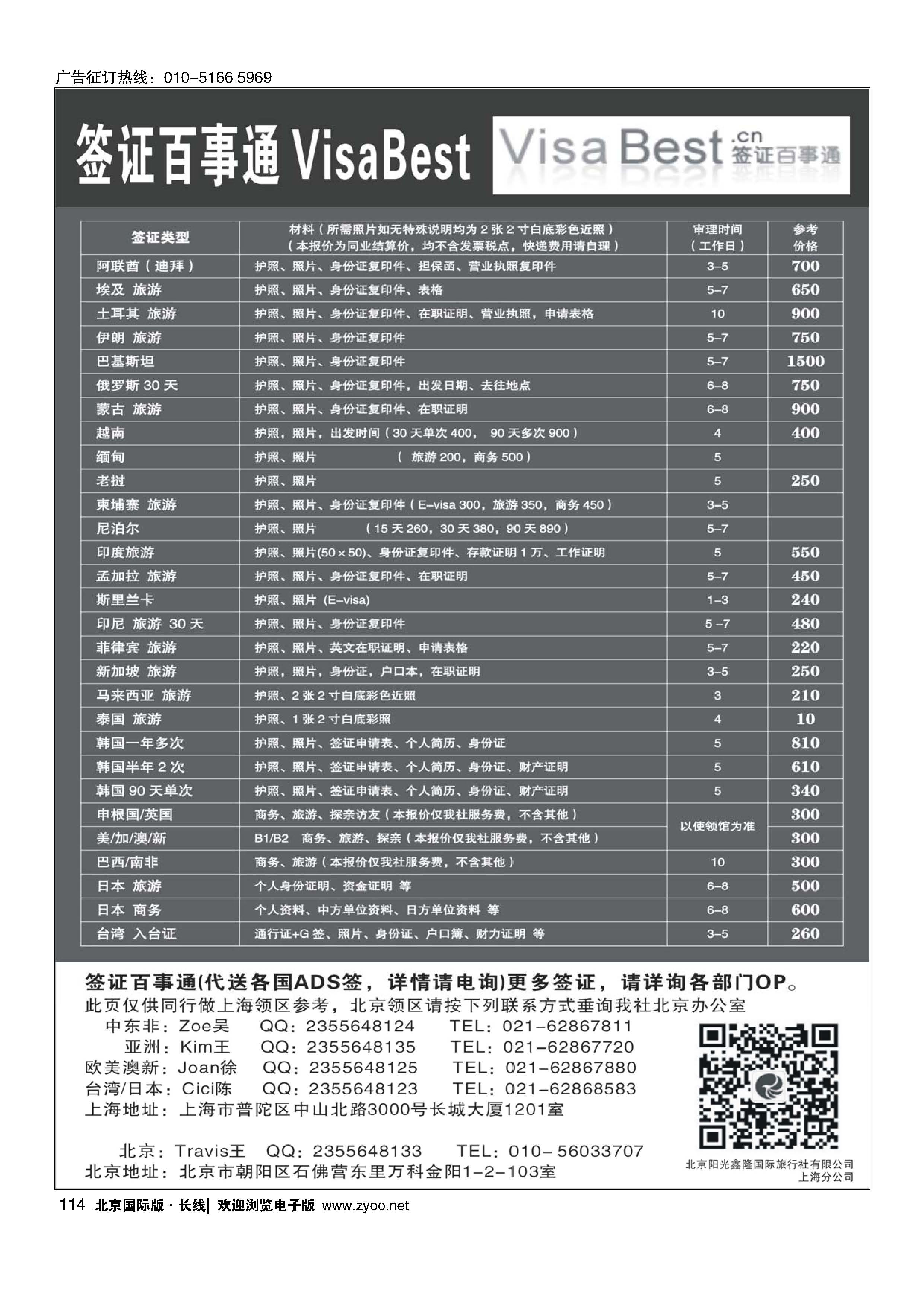 114签证百事通