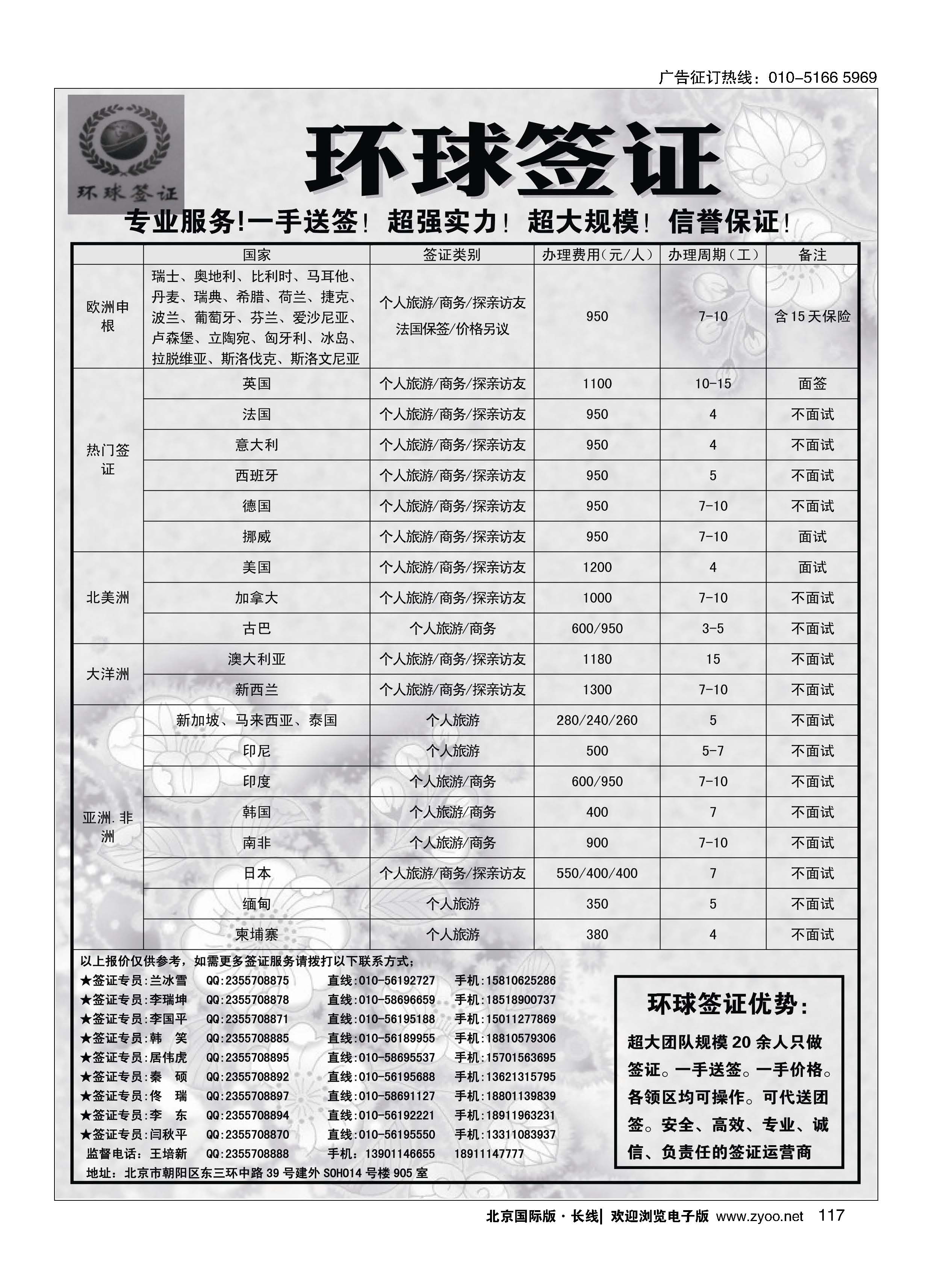 117环球签证