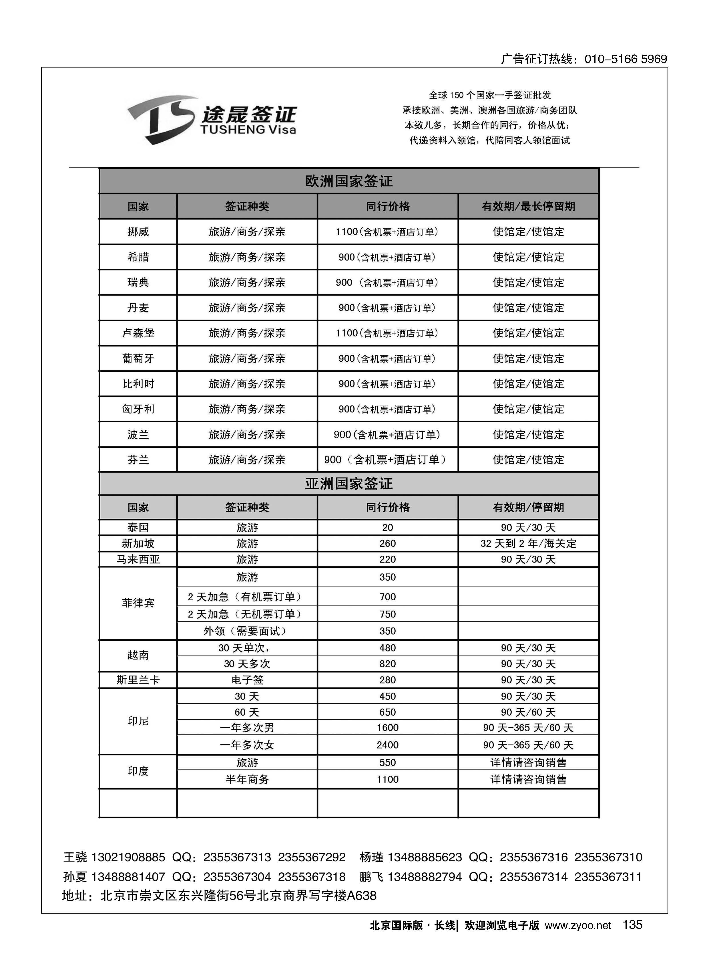 135途晟签证