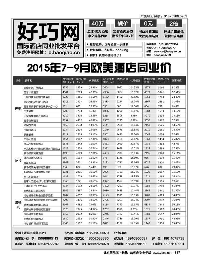 117好巧网-国际酒店同业批发平台