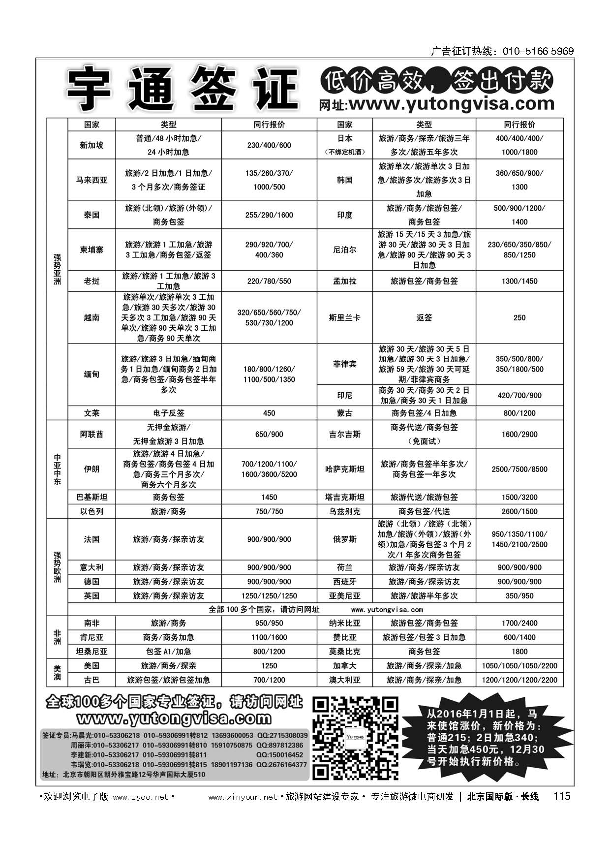 115宇通签证