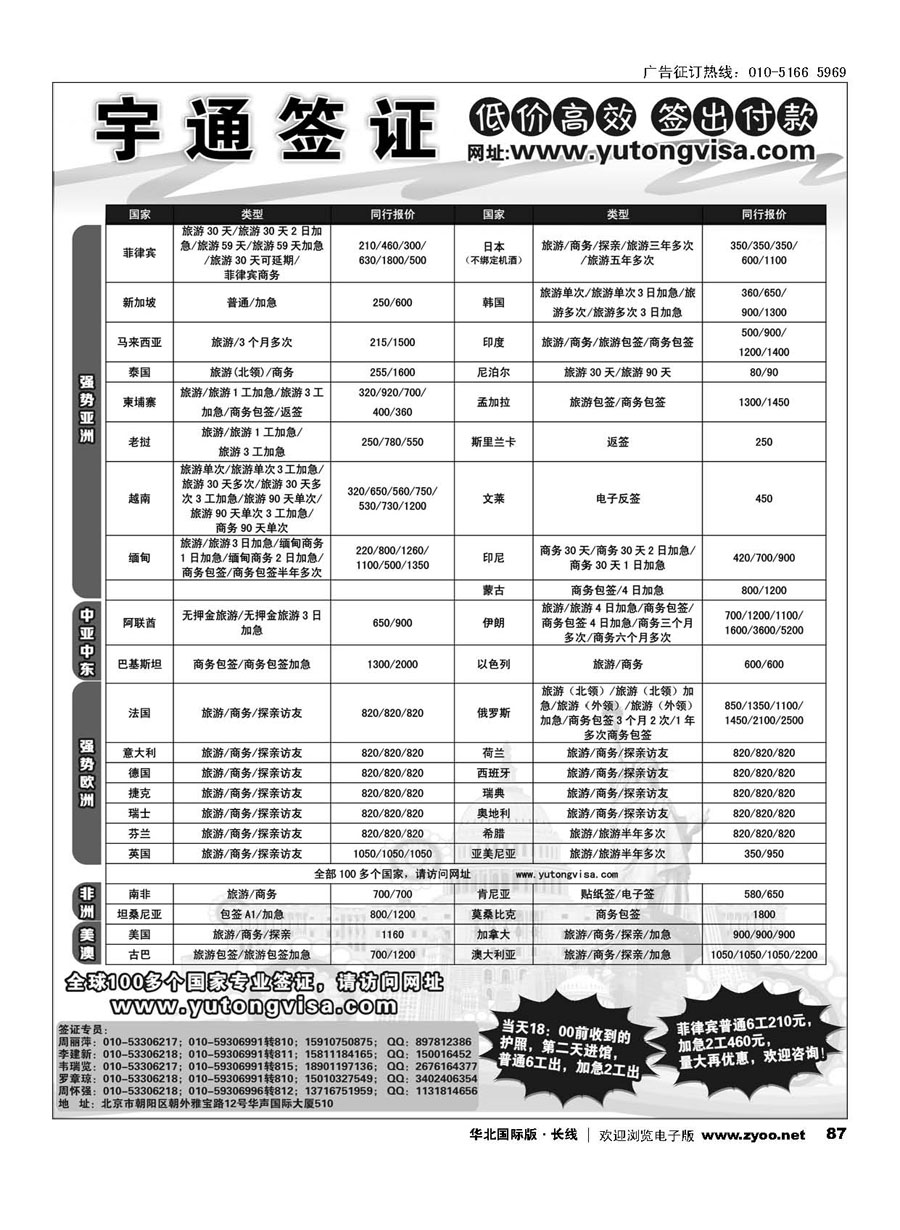 87宇通签证