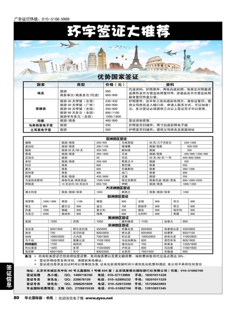 80环宇签证
