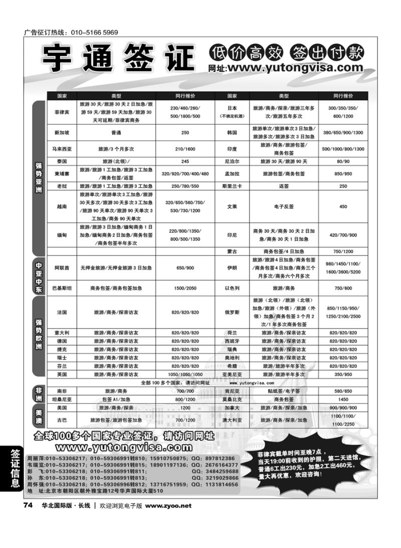 74宇通签证