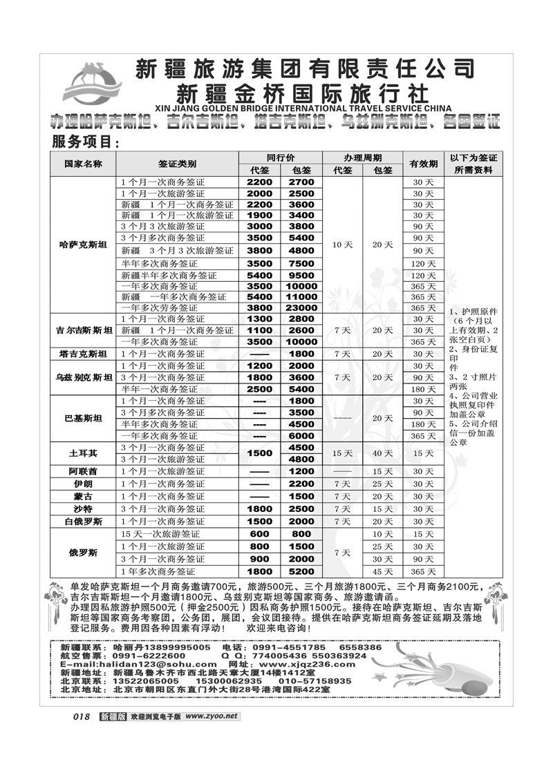 新疆金桥国际旅行社-中亚签证18