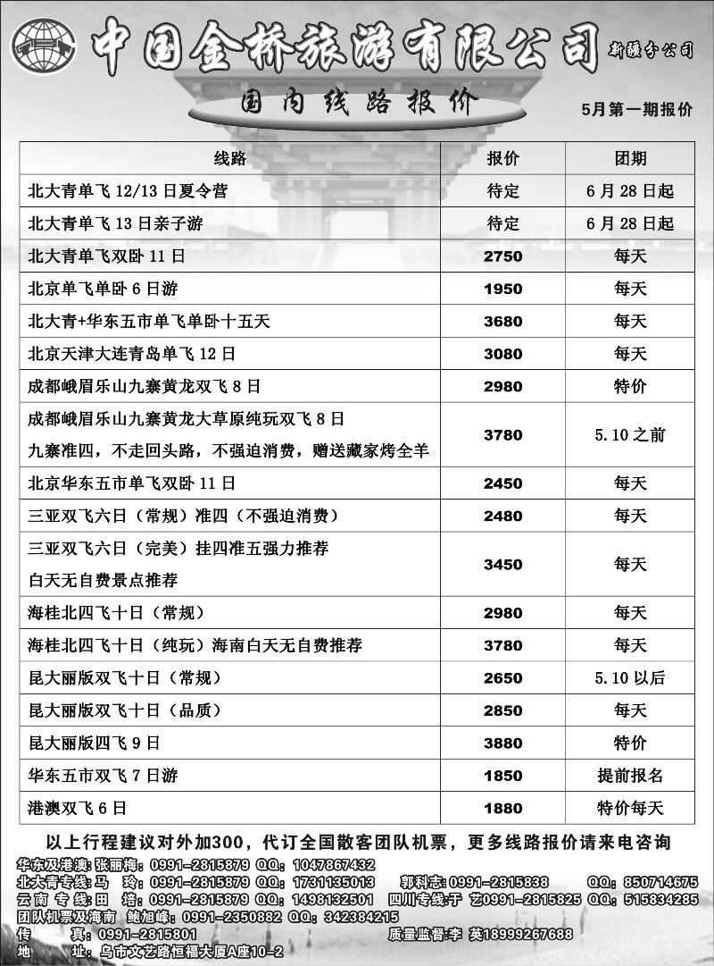 中国金桥新疆公司红版扉四