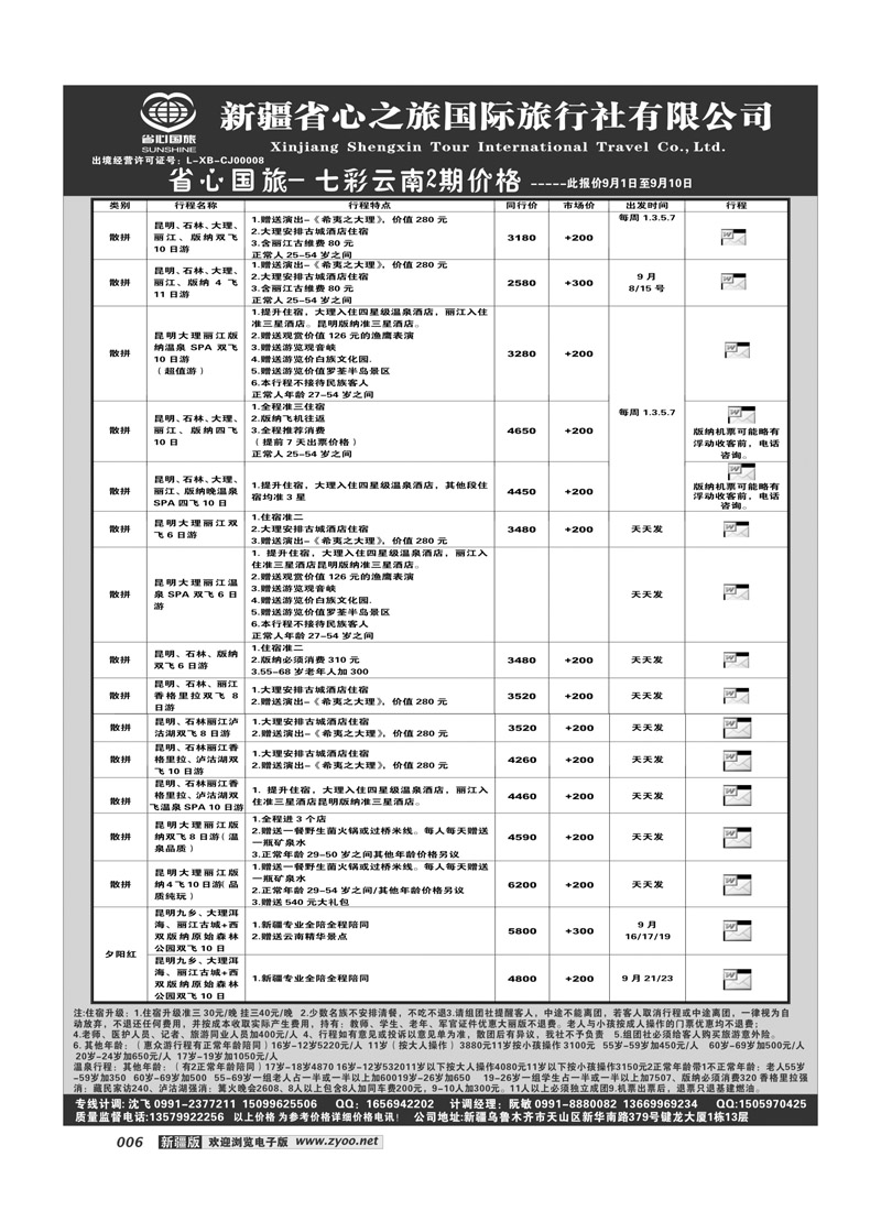 新疆省心之旅国际旅行社-云南 6