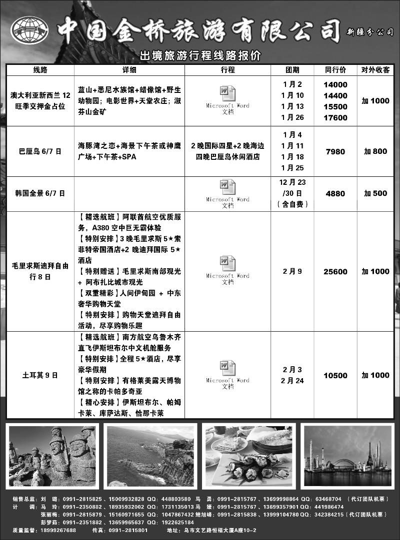 中国金桥新疆公司红版扉七