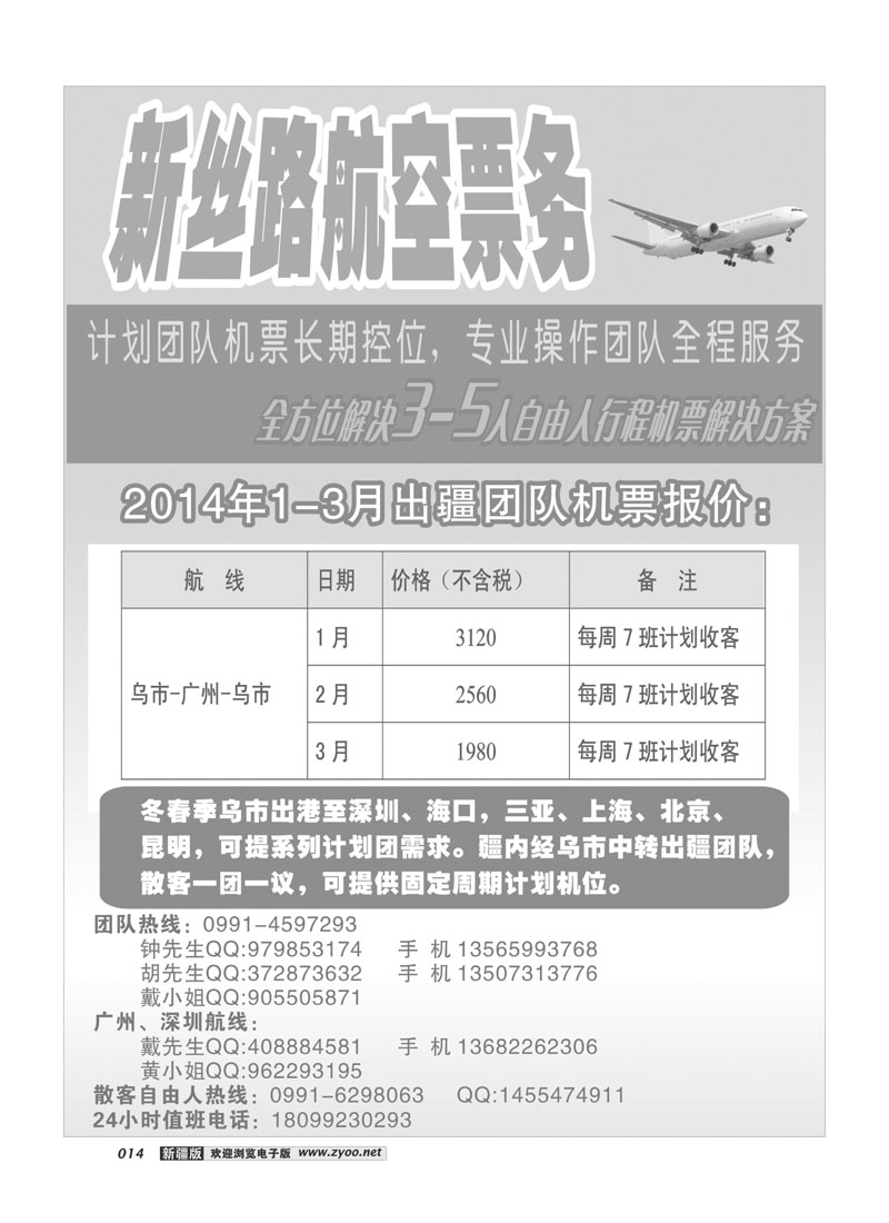 新丝路航空机票14