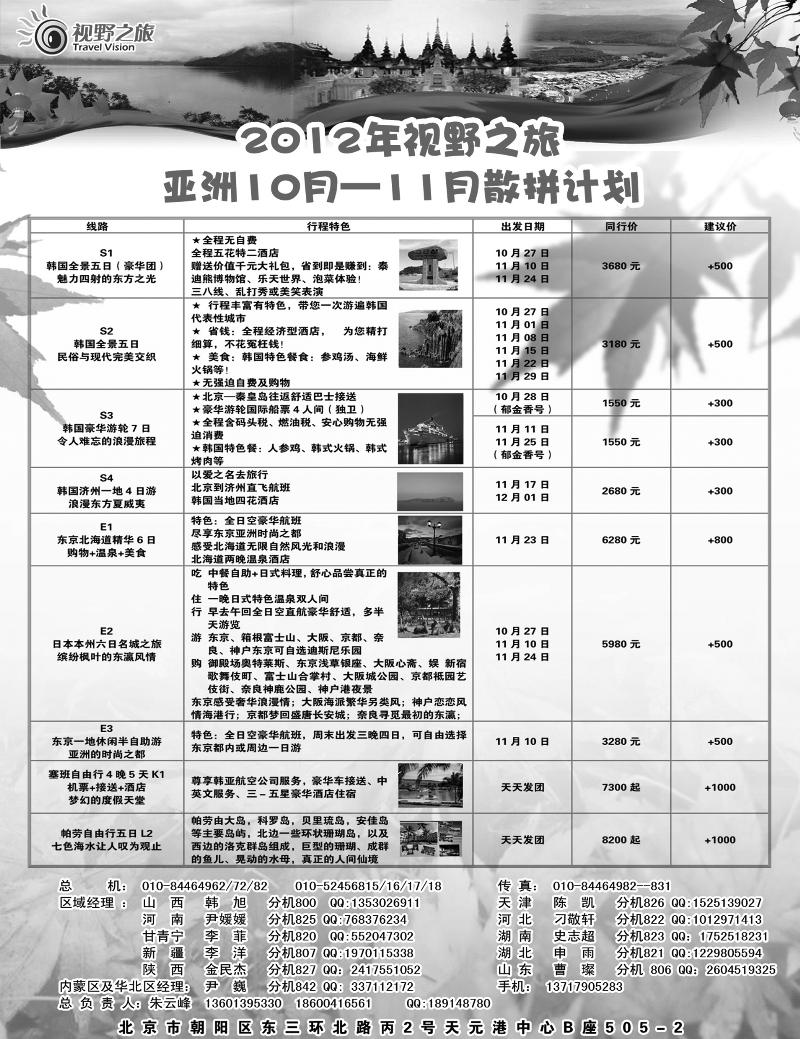 视野之旅散拼计划 1