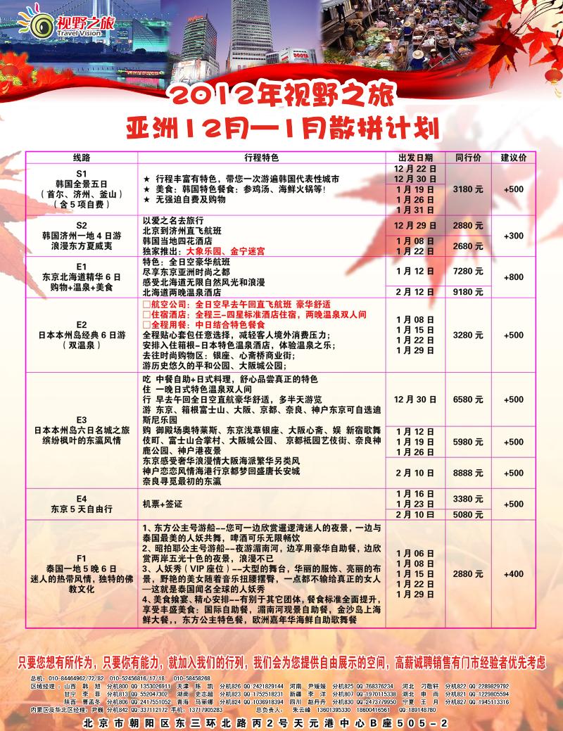 视野之旅散拼计划 1