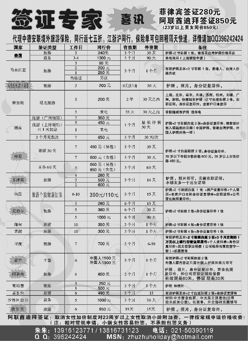 h42 东南亚签证专家