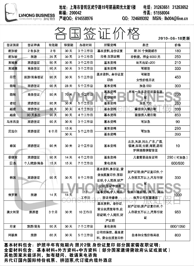 h21 旅虹假日-签证