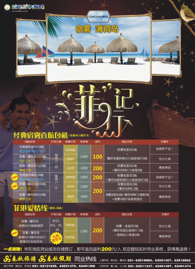 春秋一 288期 刘新华 春秋假期——“菲”行记·宿雾薄荷岛
