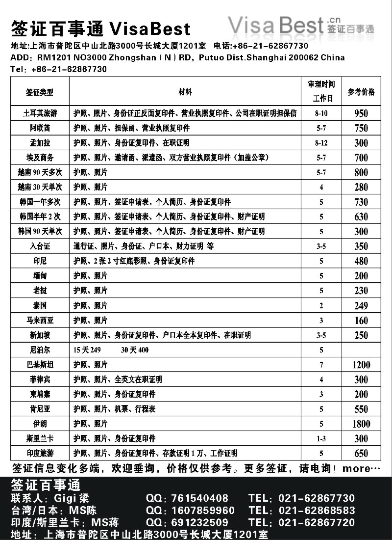 a10 签证百事通
