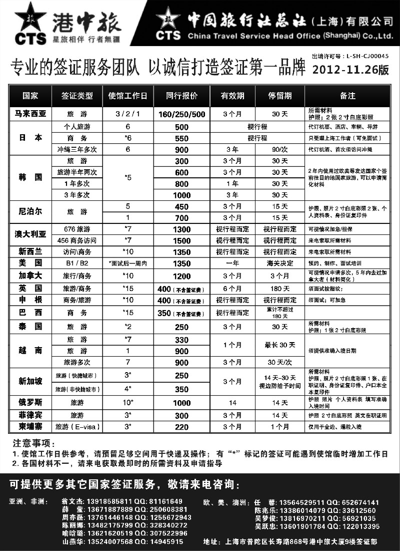 a18  港中旅旗下中旅总社签证服务