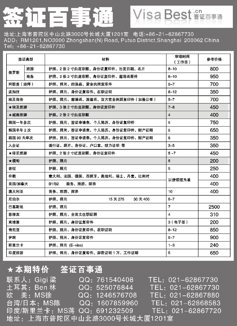 a22 签证百事通