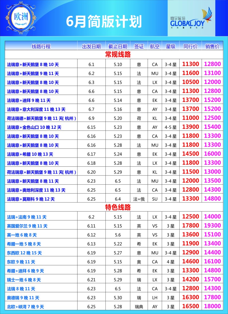 a彩23 寰宇风情（欧洲）