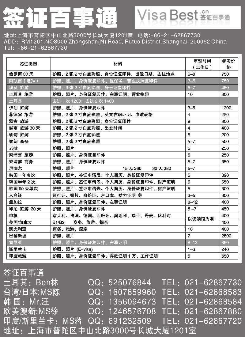 a11 签证百事通