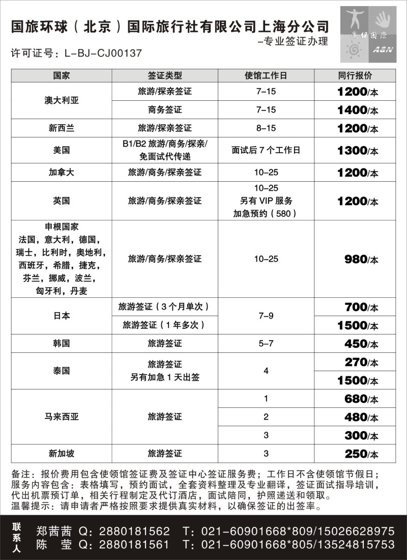a16 澳纽国际-签证