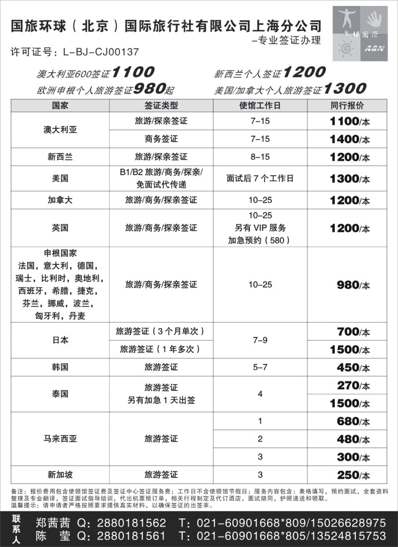 a19 澳纽国际-签证