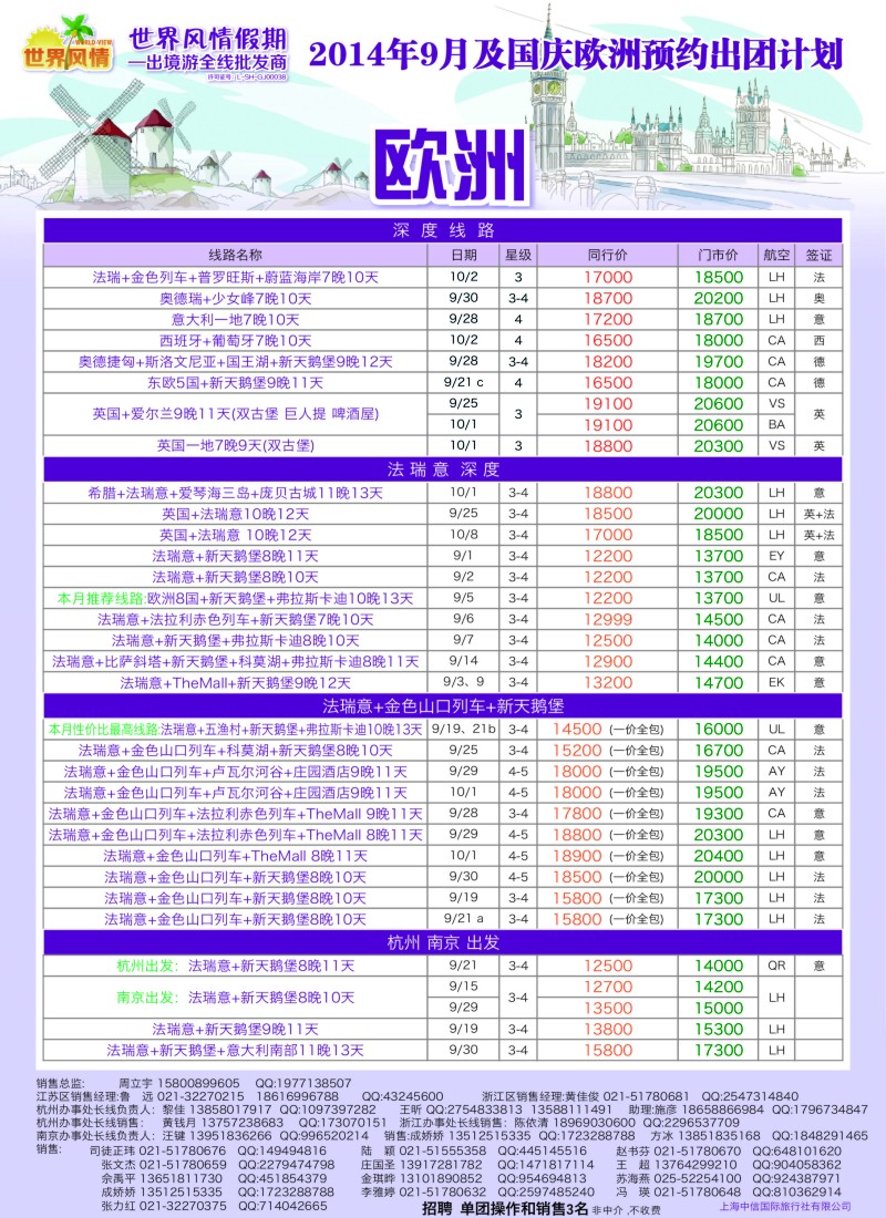 a彩42中信国旅-欧洲
