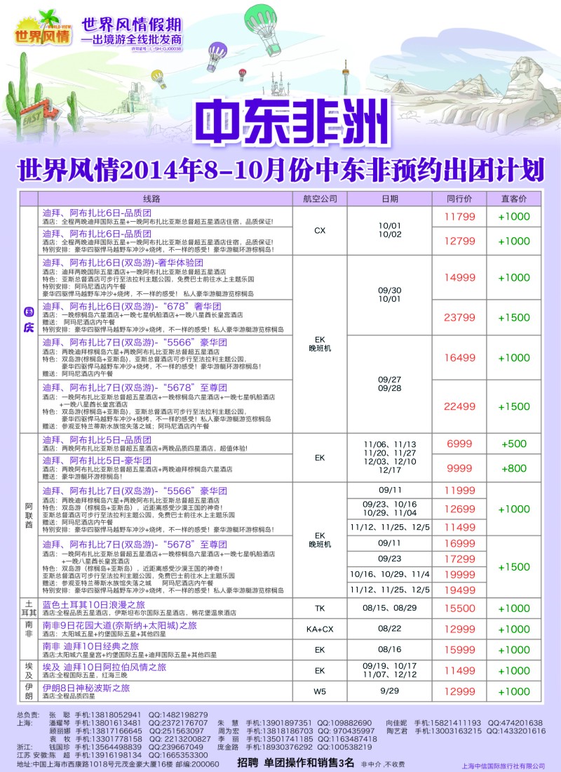 a彩15中信国旅-中东非洲