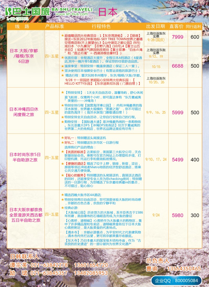 b彩18上海巴士国旅-日本