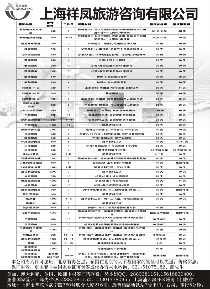 b31签证降价了——上海祥凤旅游