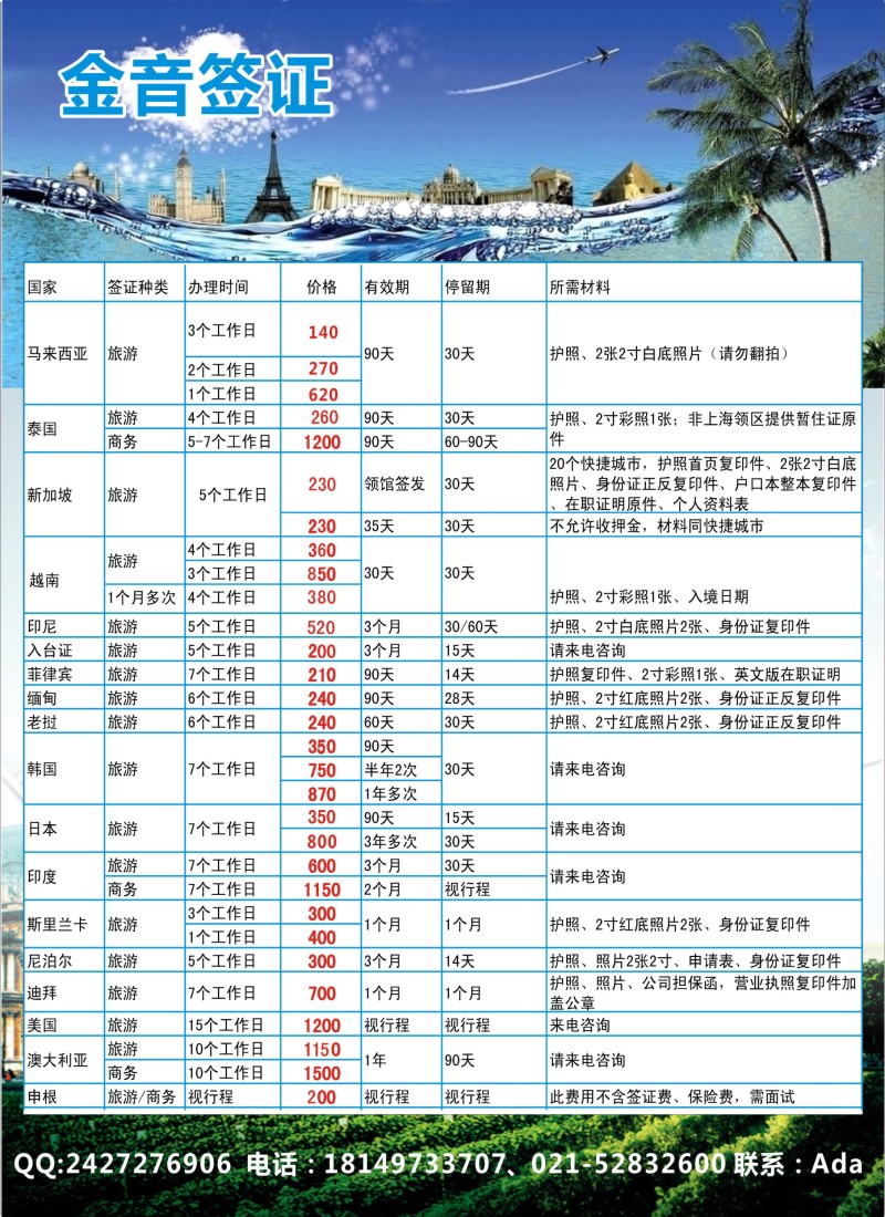 b35金音签证