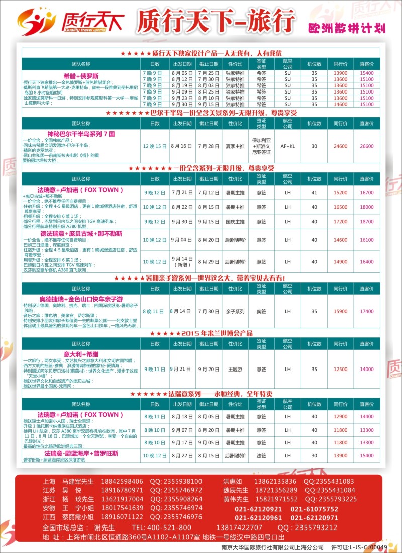 a彩14质行天下旅行-欧洲散拼