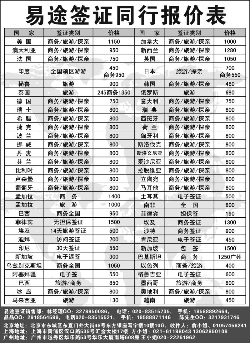b18易途签证——专注欧美大国家签证