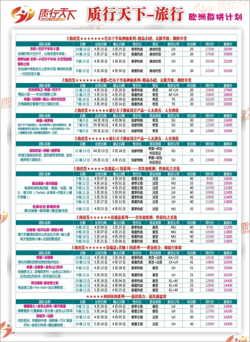 a彩37质行天下旅行——欧洲散拼