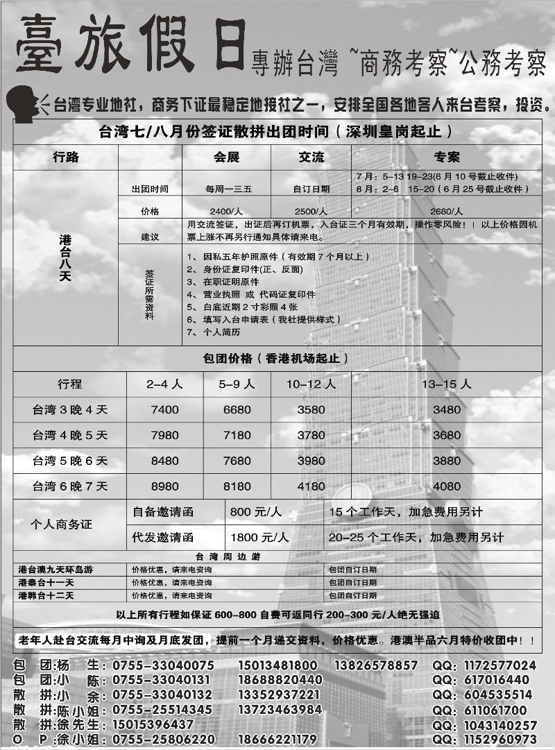 台旅假日 P19