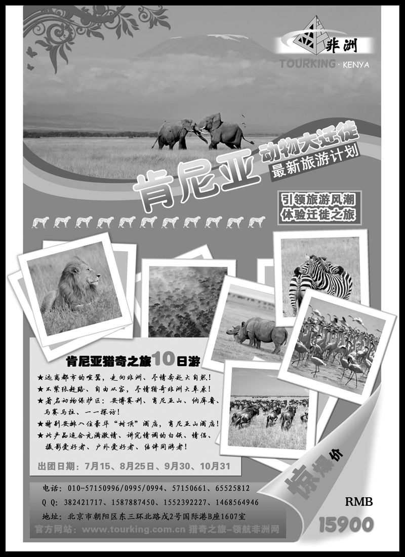 蓝版20金非洲肯尼亚地接社黑白  （内蒙版+东北版+山西版+陕西版）