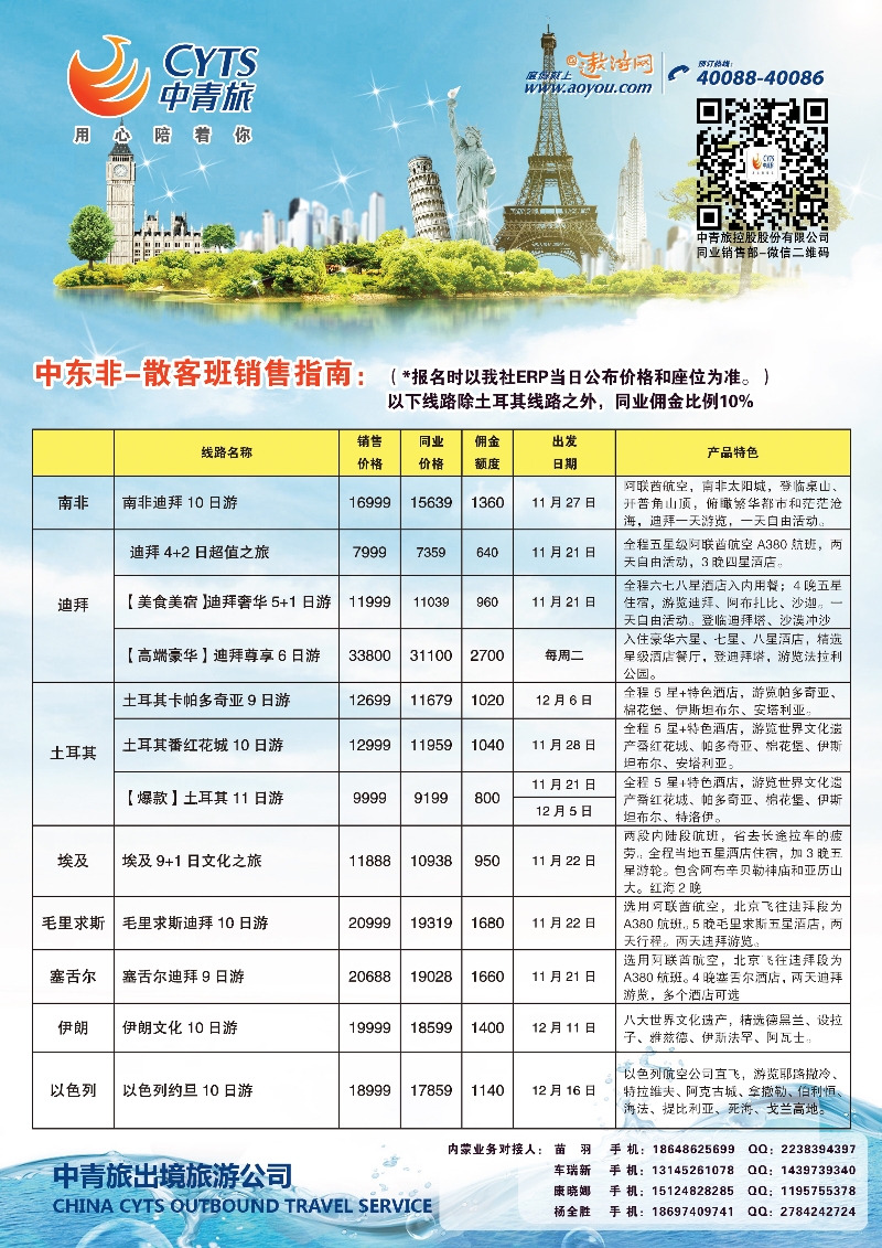中青旅4（中东非）