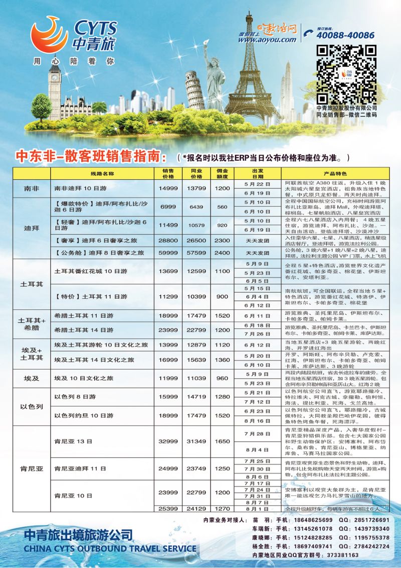 中青旅4（中东非）