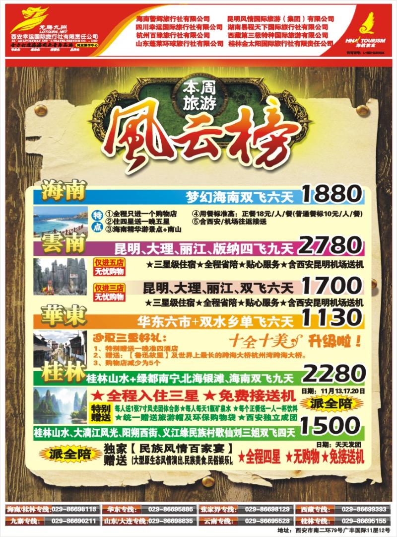 幸运国旅-风云榜
