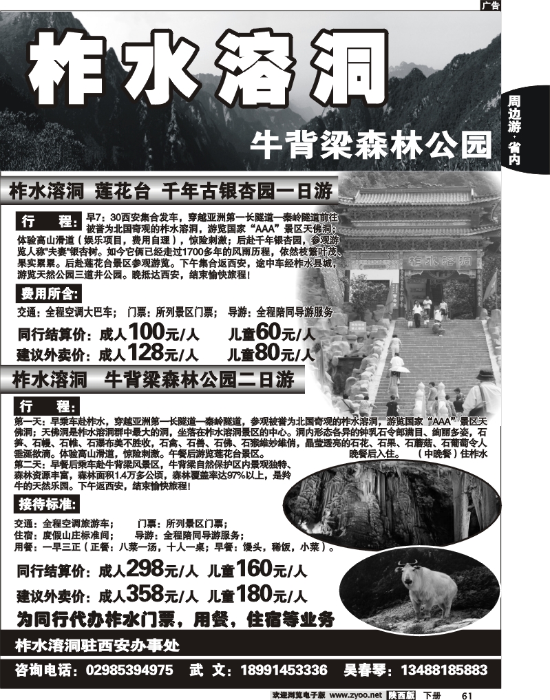 柞水溶洞-牛背梁森林公园