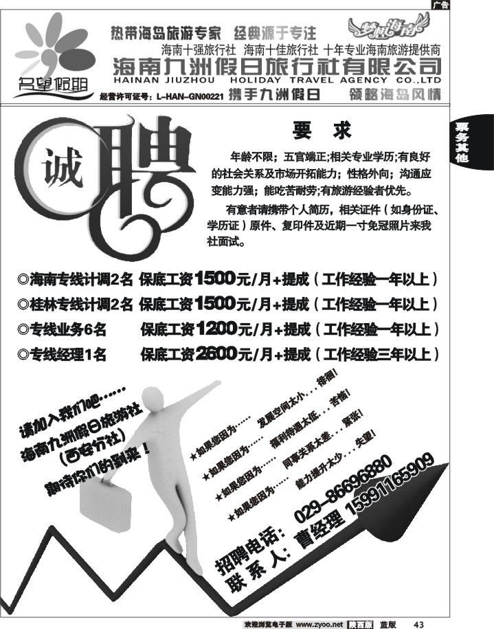名望假期—招聘