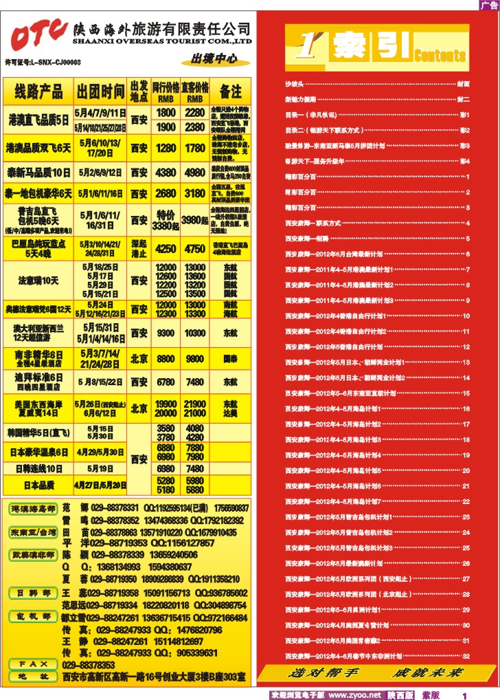 目录一（非凡快讯)
