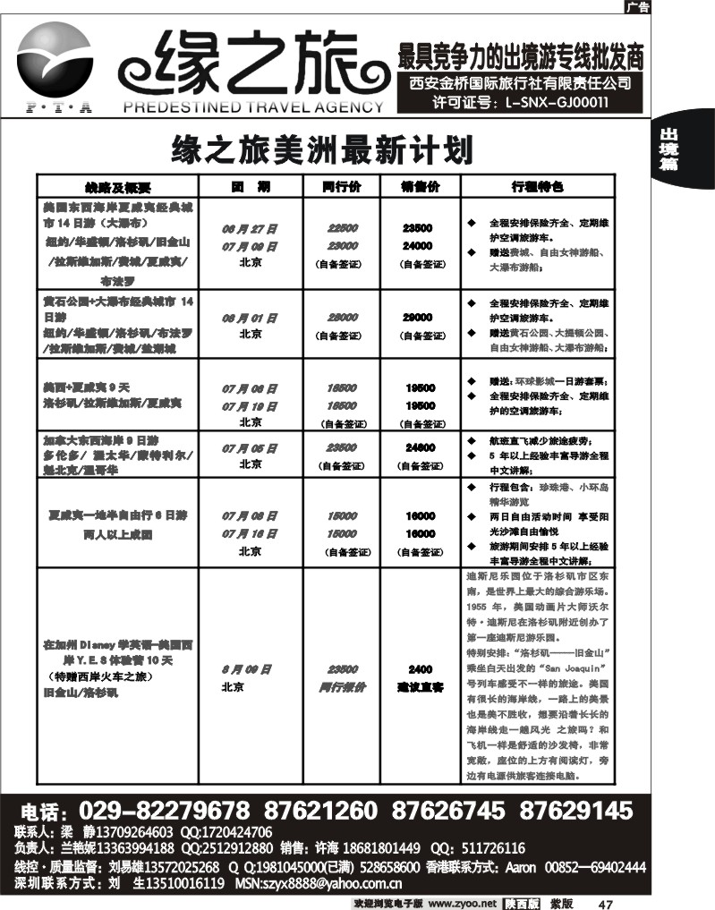 缘之旅—2012年5月份澳新、欧洲、南亚计划
