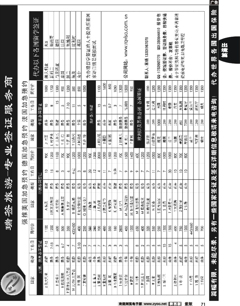 瑞签旅游●专业签证服务商