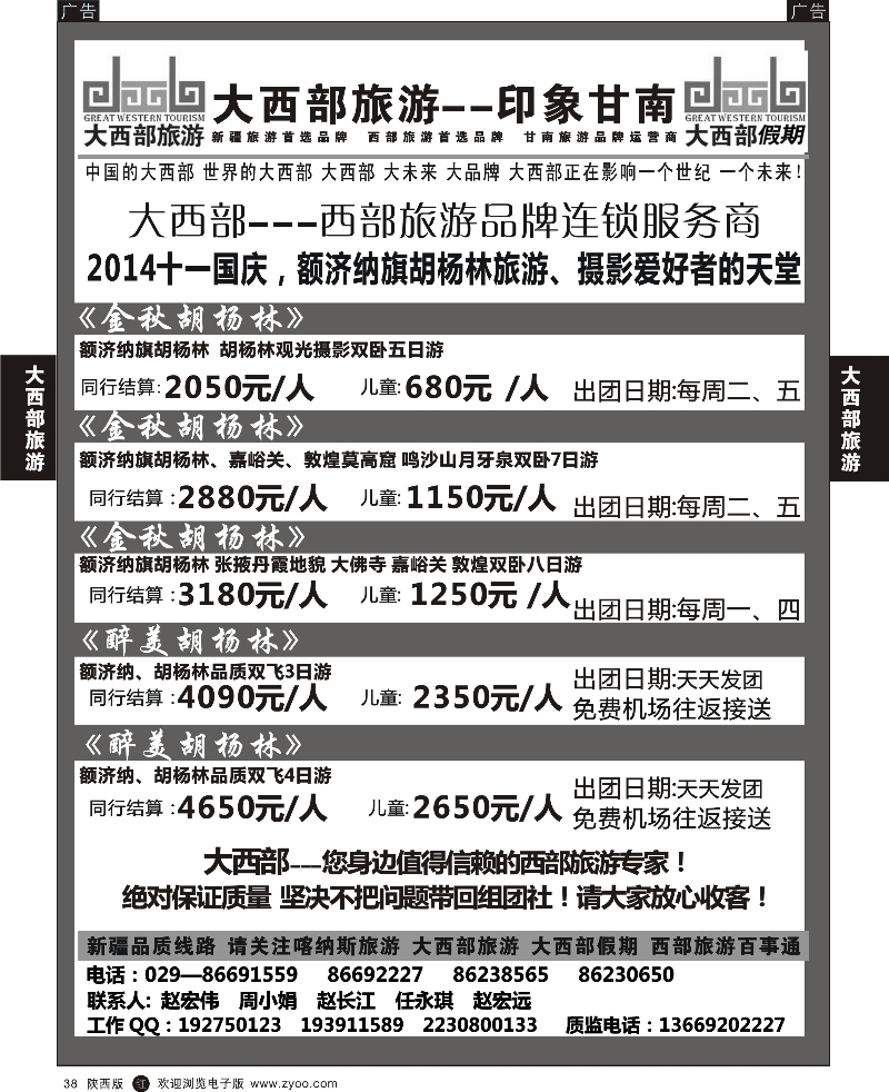 r黑038  大西部旅游-胡杨林