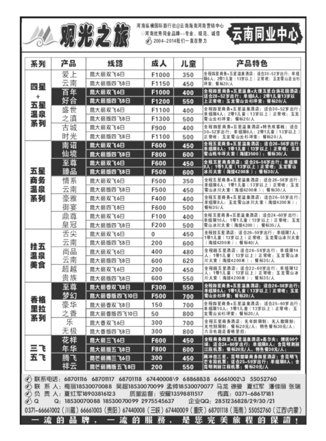 云南专线 观光之旅-云南